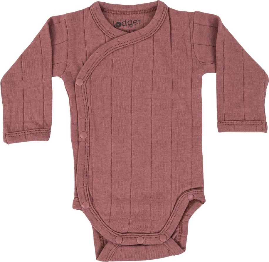 LODGER Body dětské s dlouhými rukávy Romper Tribe Rosewood vel. 68 - obrázek 1