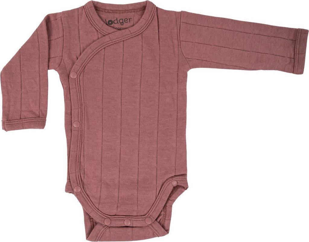 LODGER Body dětské s dlouhými rukávy Romper Tribe Rosewood vel. 68 - obrázek 2