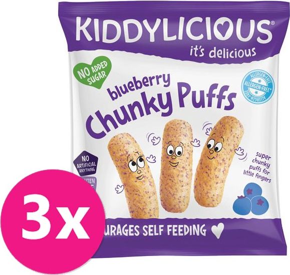 3x KIDDYLICIOUS Křupky - Borůvka 12g - obrázek 1