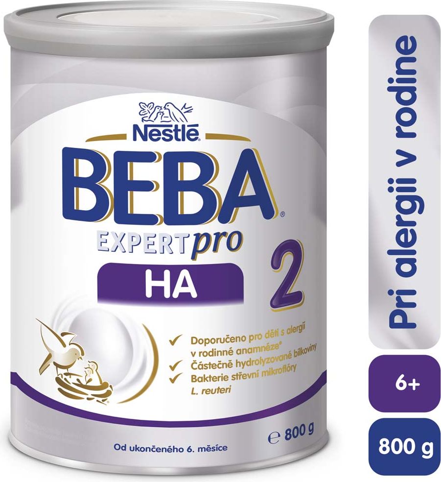 4x BEBA EXPERTpro HA 2, 800 g - Pokračovací kojenecké mléko - obrázek 3