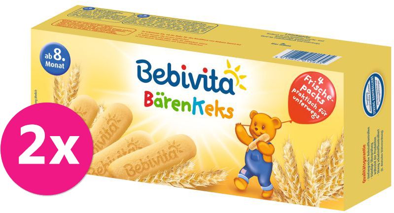 2x BEBIVITA Medvědí sušenky 180 g - obrázek 1