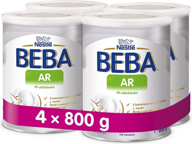 4x BEBA AR 800 g - Kojenecké mléko při ublinkávání - obrázek 1