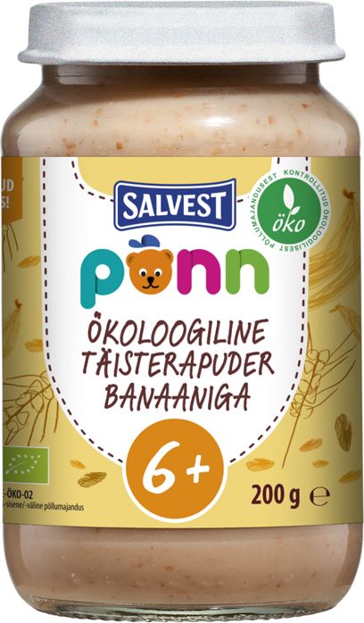 Salvest Põnn BIO Banán s ovesnými vločkami 200g - obrázek 1