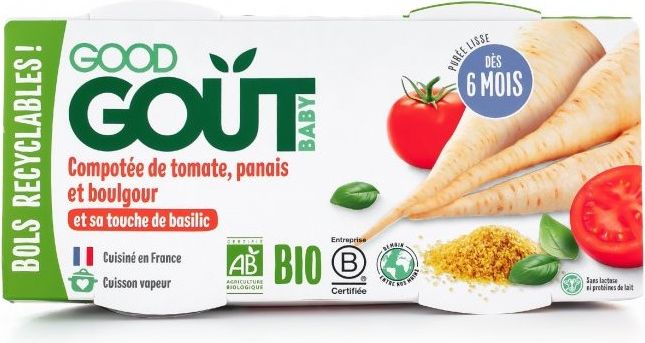 2x GOOD GOUT BIO Rajčátka s pastinákem a bulgurem 190 g - obrázek 1