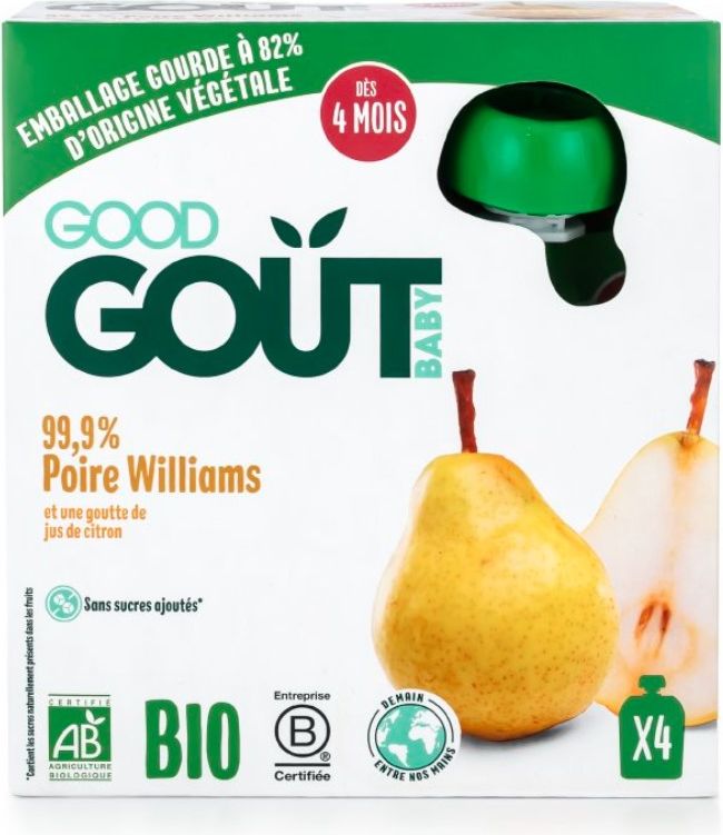 Good Gout BIO Hruška 4 x 85g - obrázek 1