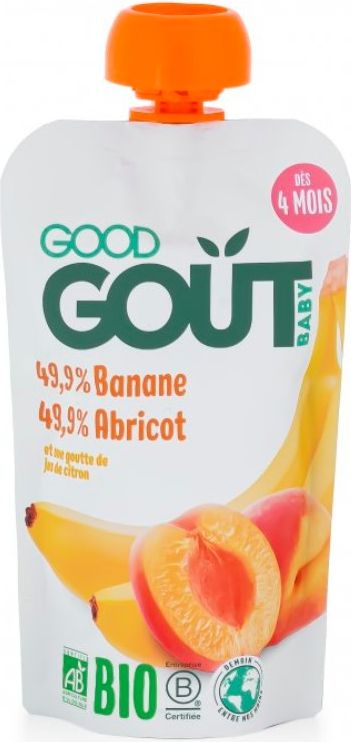 GOOD GOUT BIO Meruňka s banánem 120 g - obrázek 1