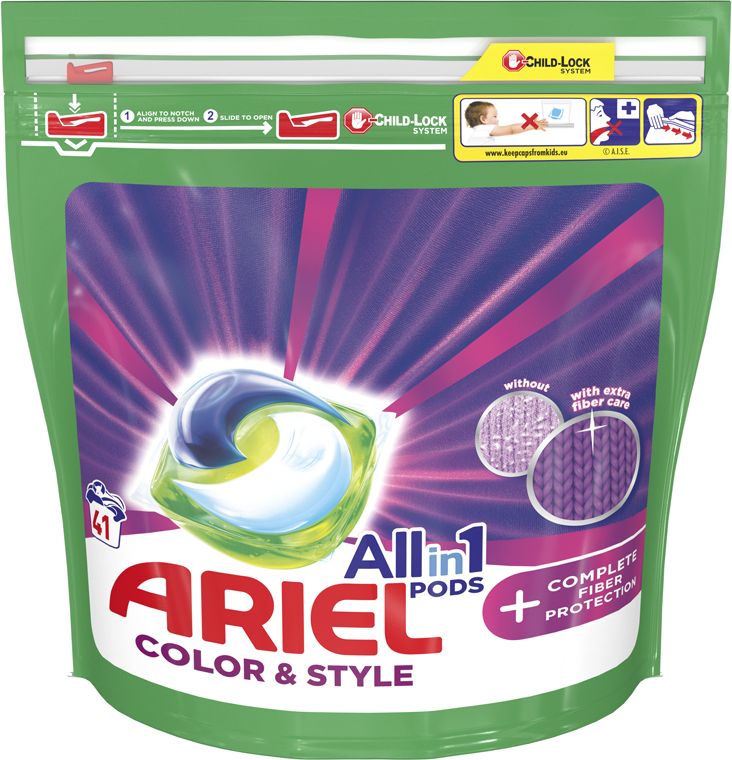 ARIEL All-In-1 PODs + Kapsle na praní technologie ochrany vláken Kapsle, 41 praní - obrázek 1