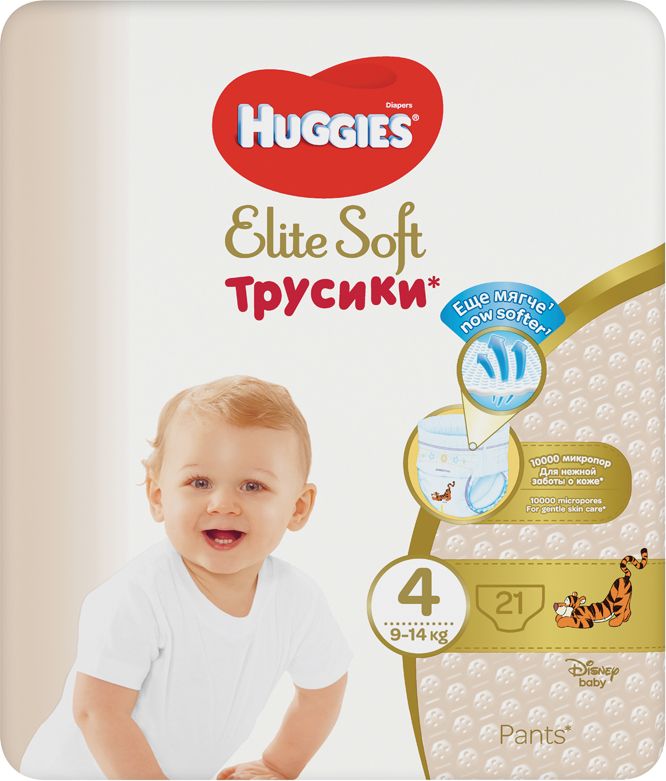 HUGGIES Elite Soft Pants jednorázové pleny vel. 4, 21 ks - obrázek 1