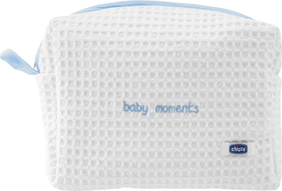 CHICCO Kapsička kosmetická na zip Baby Moments modrá - obrázek 2