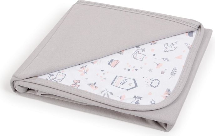CEBA Deka dětská 90x100 Light grey + Bird World - obrázek 1