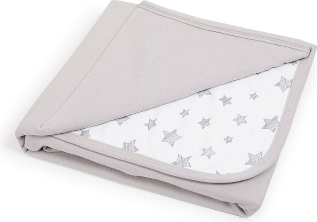 CEBA Deka dětská 90x100 Light grey + Grey Stars - obrázek 1