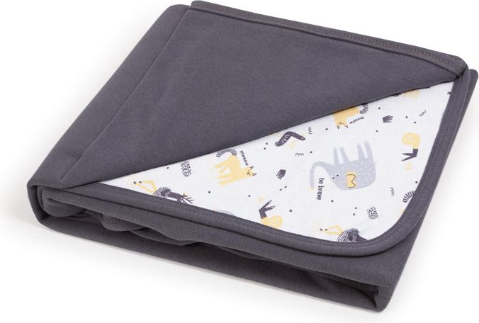 CEBA Deka dětská 90x100 Dark grey + Elephant - obrázek 1