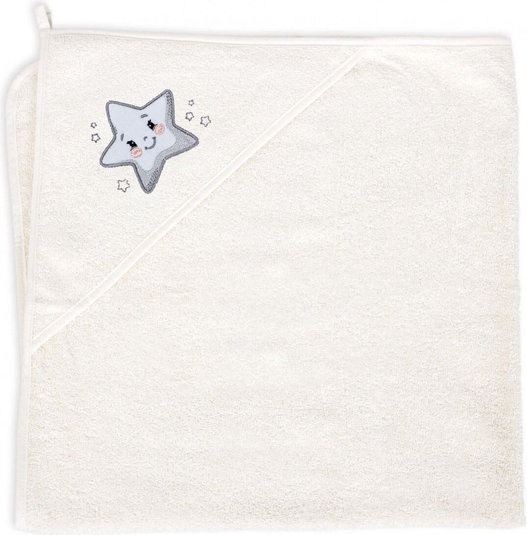 CEBA Osuška s kapucí Froté 100 x 100 Star Creamy - obrázek 1