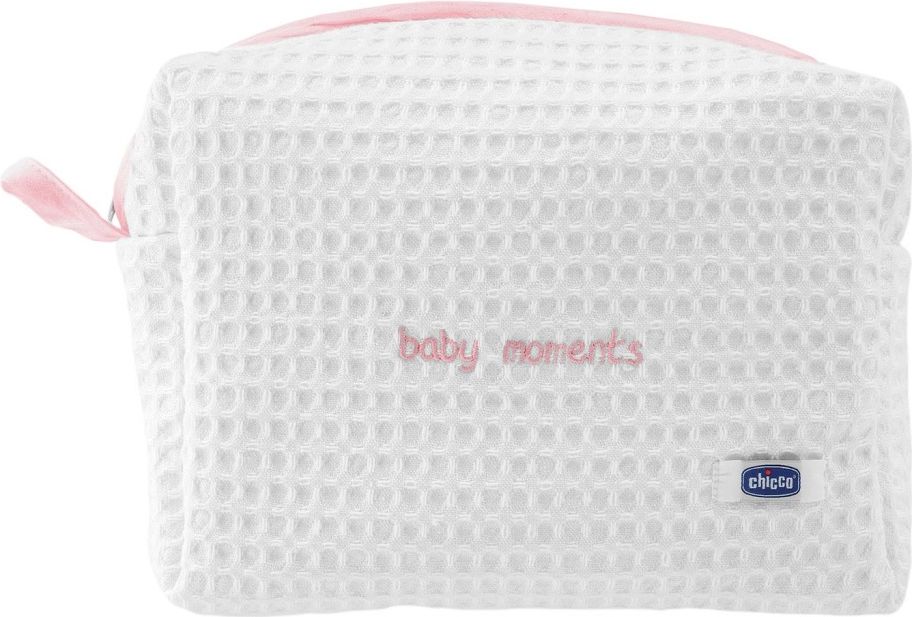 CHICCO Kapsička kosmetická na zip Baby Moments růžová - obrázek 2