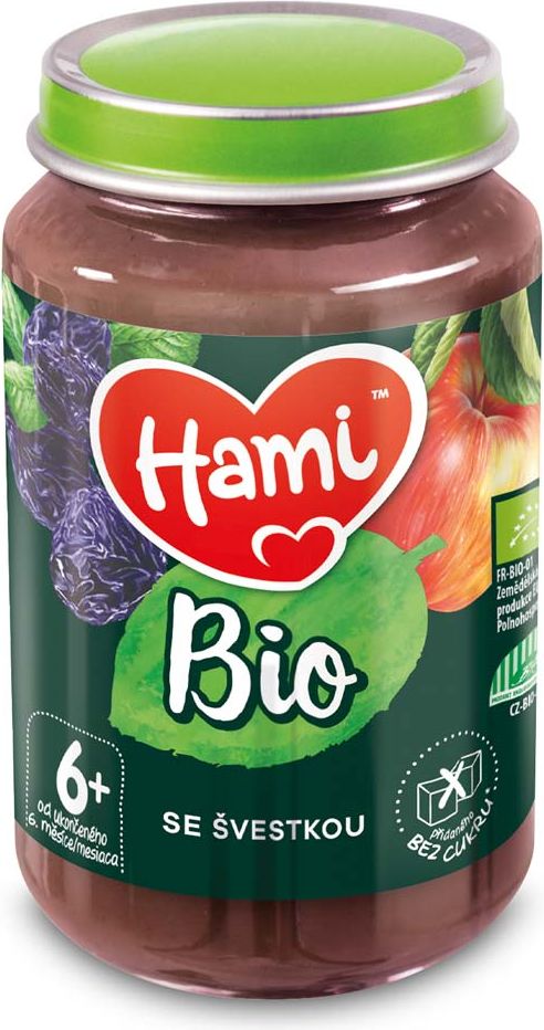 6x HAMI BIO Ovocný příkrm Se švestkou 190 g, 6+ - obrázek 2