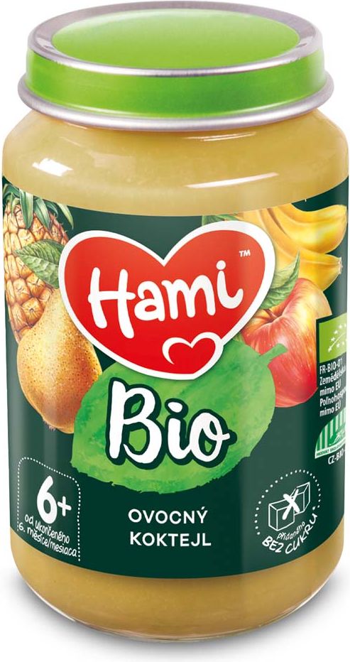 HAMI BIO Ovocný příkrm Ovocný koktejl 190 g, 6+ - obrázek 1