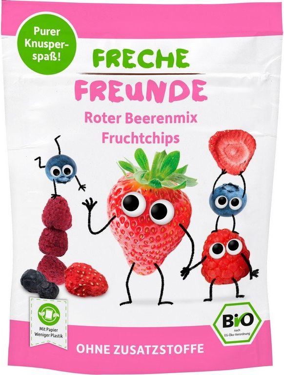 Freche Freunde BIO Ovocné chipsy Lesní plody mix 10g - obrázek 1