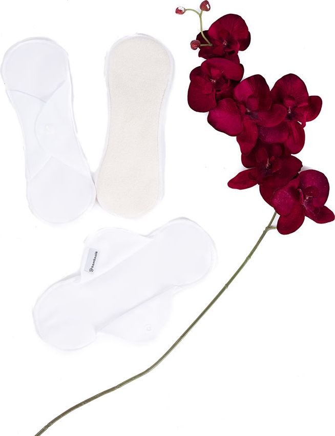 BAMBOOLIK Látkové menstruační vložky Biobavlna sada 3ks PAT - obrázek 2