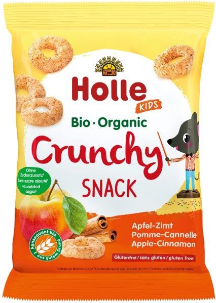 6x HOLLE Dětské Bio Křupky jablko, skořice, 25 g (3+) - obrázek 2