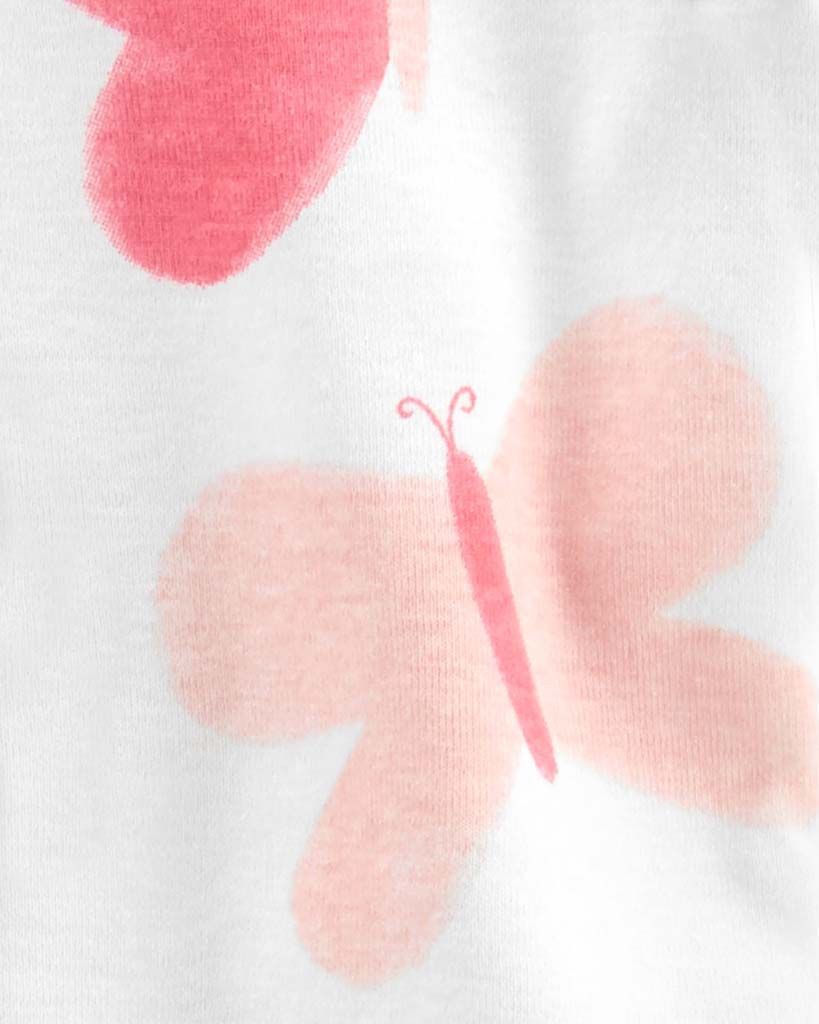 CARTER'S Set 3dílný body kr. rukáv 2ks, kalhoty Pink Butterfly dívka LBB 3m - obrázek 2