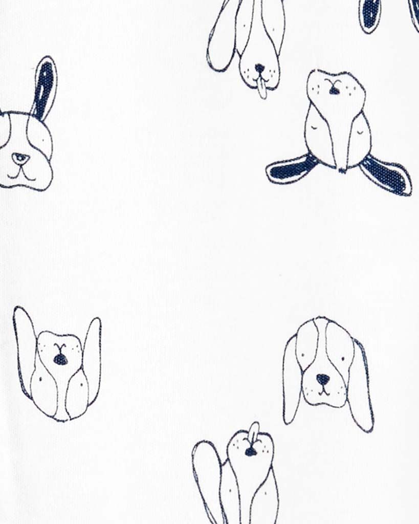 CARTER'S Overal na druky White Dog chlapec PRE - obrázek 2