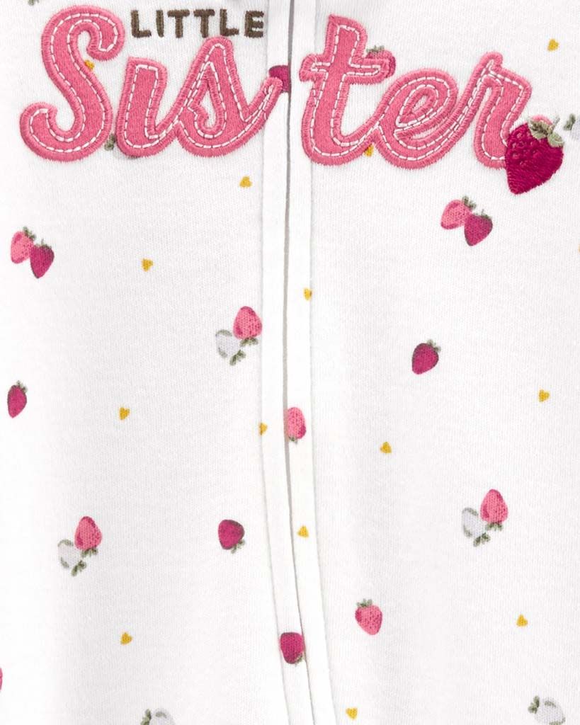 CARTER'S Overal zip oboustranný White Sister dívka 3m - obrázek 2