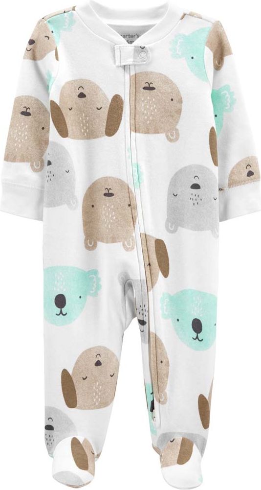 CARTER'S Overal zip oboustranný White Animal neutrál 6m - obrázek 1