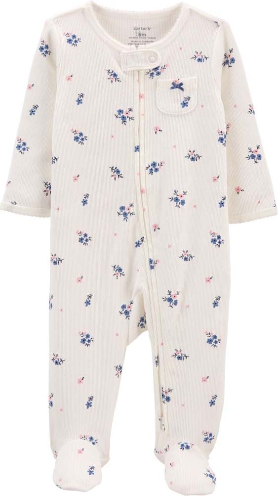 CARTER'S Overal zip oboustranný Ivory dívka NB - obrázek 1