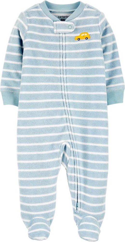 CARTER'S Overal zip oboustranný Blue Stripe chlapec NB - obrázek 1