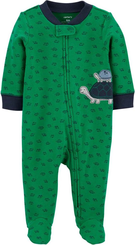 CARTER'S Overal zip oboustranný Green Turtle chlapec 3m - obrázek 1