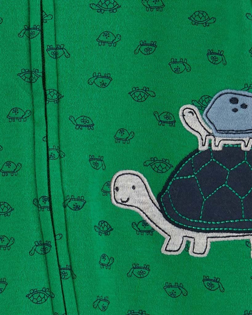 CARTER'S Overal zip oboustranný Green Turtle chlapec 3m - obrázek 2
