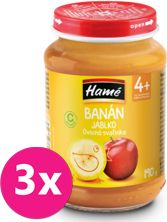 3x HAMÉ Příkrm ovocný Banán 190 g 4+ - obrázek 1
