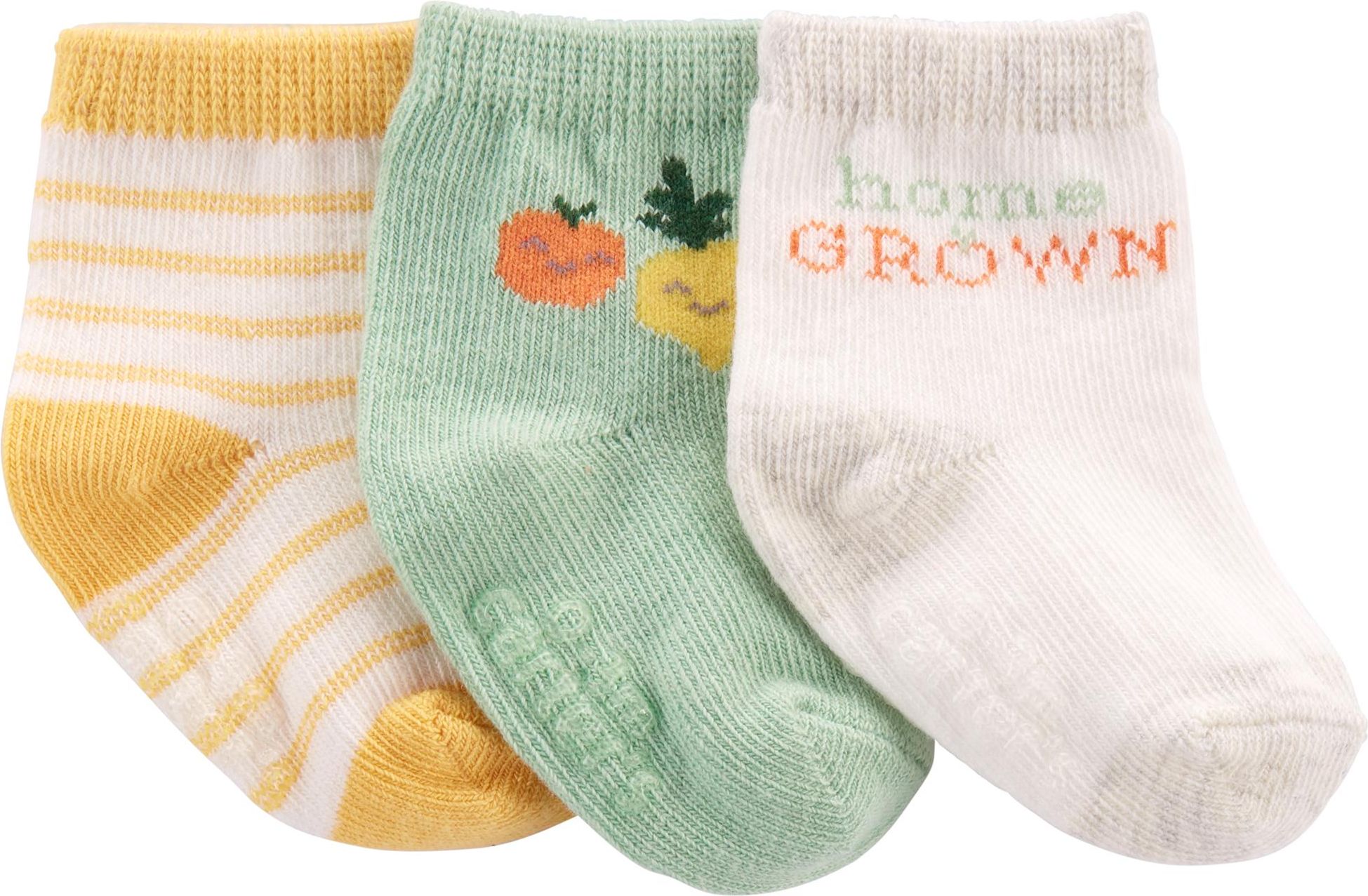 CARTER'S Ponožky Fruit neutrál LBB 3ks 0-3m, vel. 62 - obrázek 1