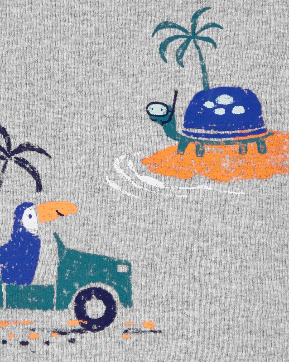 CARTER'S Overal letní Tropical Grey chlapec 12 m, vel. 80 - obrázek 2
