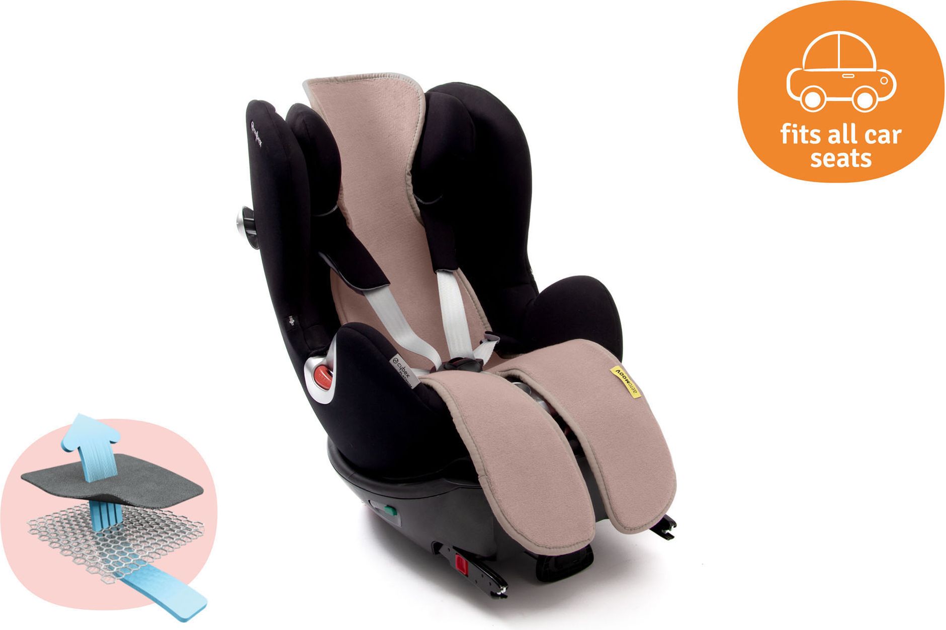 AEROMOOV Vložka do autosedačky Sand 15-36 kg - obrázek 2