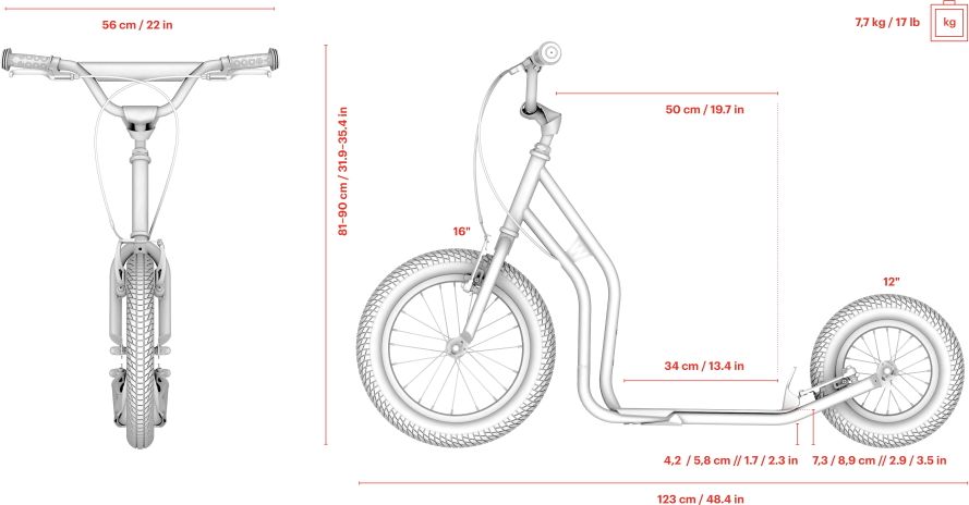 Yedoo Wzoom Y30 16/12" White - obrázek 9