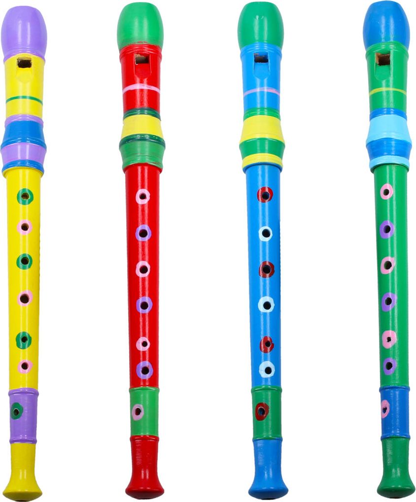 Flétna dřevěná barevná 31 cm - obrázek 1