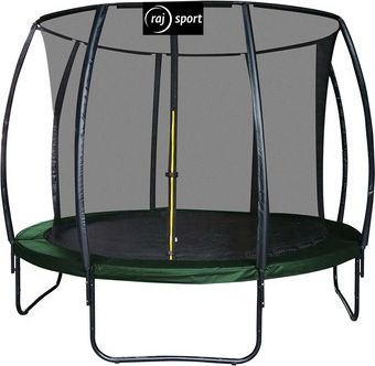 Raj Sport tm. zelená trampolína 244 cm s vnitřní sítí a žebříkem - obrázek 1