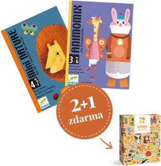 Balíček karetních her pro nejmenší - Zvířecí balíček pro tříleťáky - obrázek 1