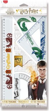 Sada rýsovacích pravítek Maped Harry Potter - 4 ks - obrázek 1