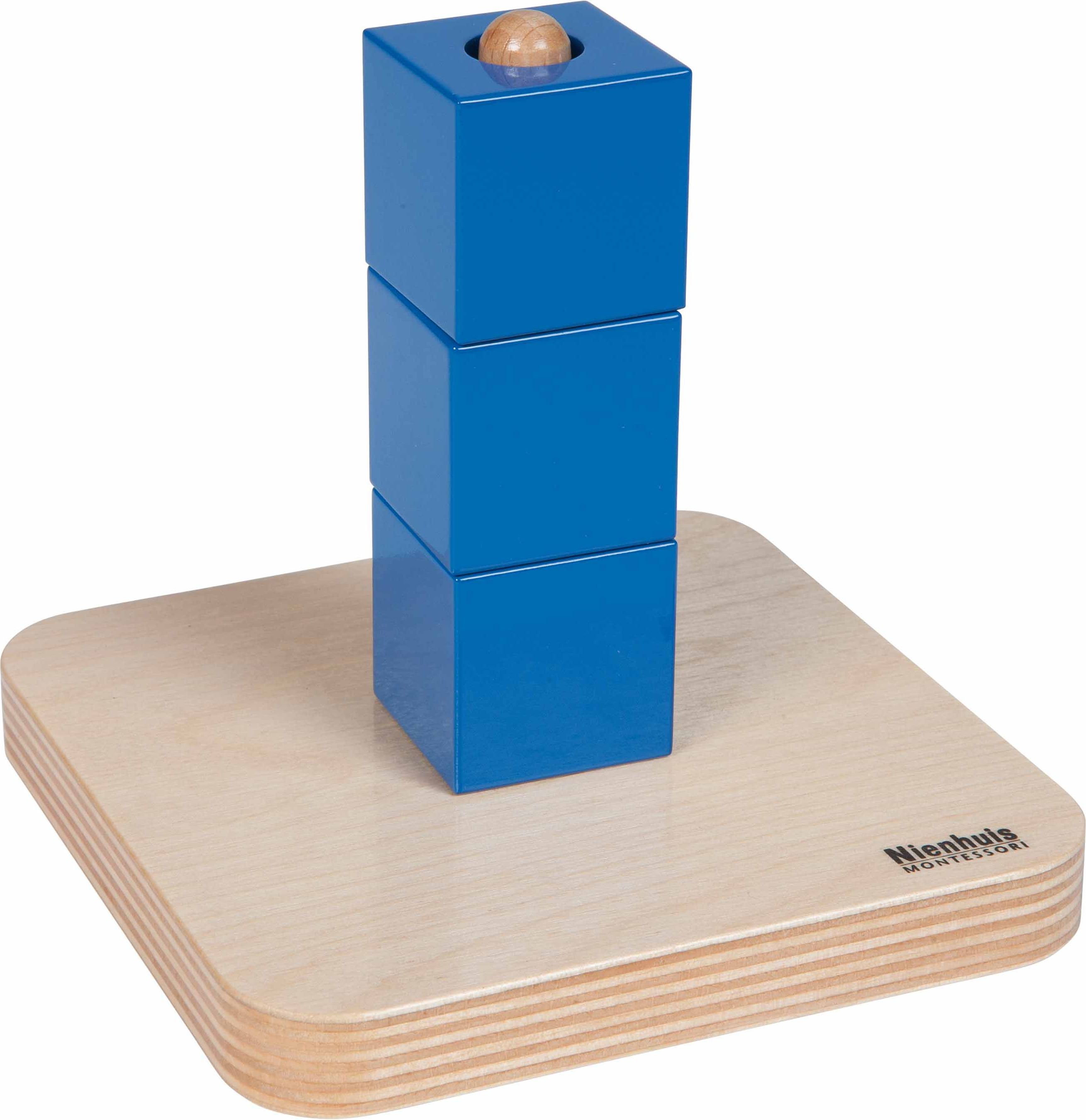 Nienhuis Montessori Cubes On Vertical Dowel - obrázek 1