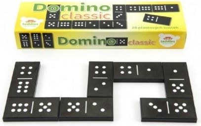 Domino Classic 28ks společenská hra plast v krabičce 21x6x3cm - obrázek 1