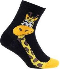 Dívčí ponožky WOLA ŽIRAFA černo-žluté Velikost: 27-29 - obrázek 1