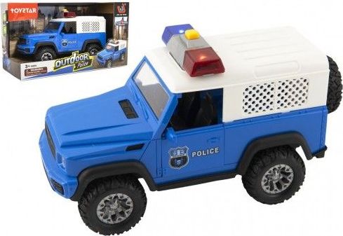 Policejní auto na setrvačník, plast, 23 cm, od 3 let - obrázek 1