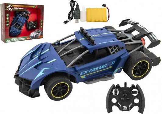 Auto na ovládání, vypouštějící páru, modré, 30 cm, od 6 let - obrázek 1