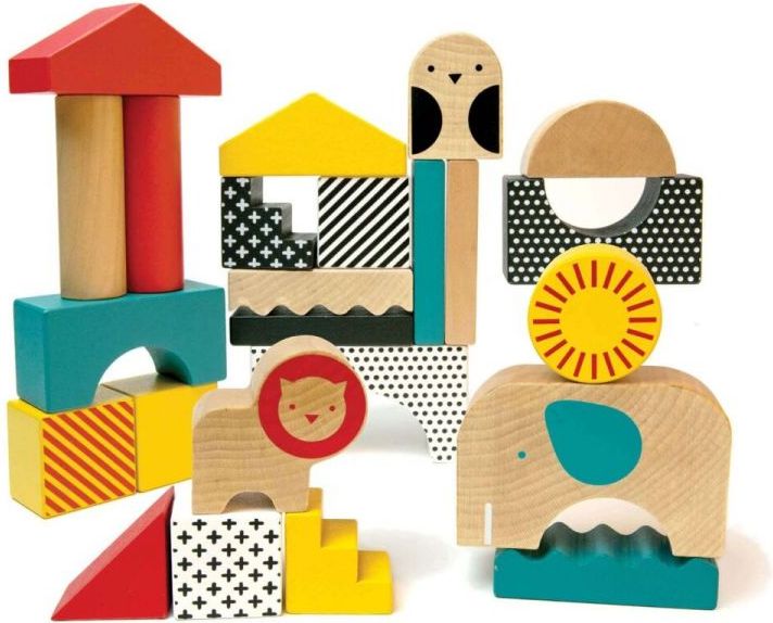 Kostky Petitcollage dřevěné, zvířátka - obrázek 2