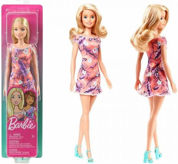 Panenka Barbie v letních šatech Mattel - blond - obrázek 1