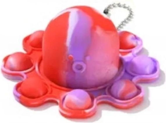 Oboustranná chobotnice PUSH BUBBLE POP IT - přívěšek - obrázek 1