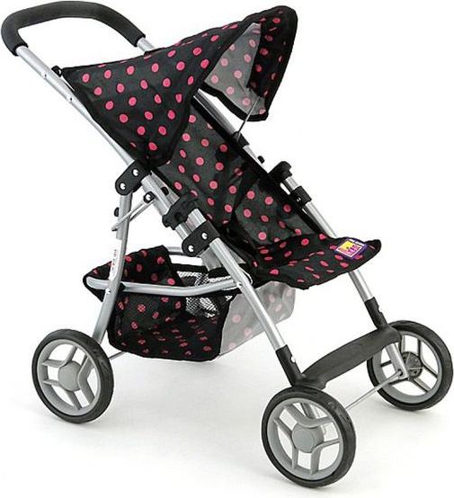 Športový kočík pre bábiky Baby Mix 9353-M1206 - černá - obrázek 1