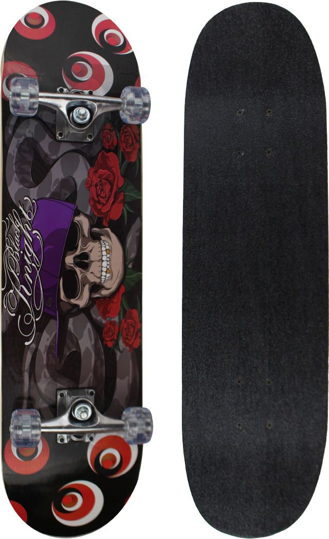 Skateboard SPARTAN Super Board - Black Knight - obrázek 1